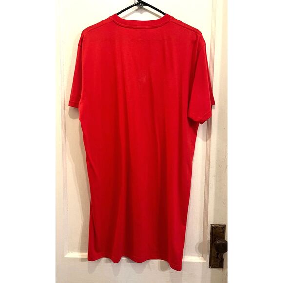 MCQ Alexander Mc Queen Red Pullover T Shirt Dress Women's Size Small - Picture 7 of 10